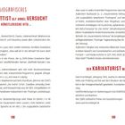 BIOGRAFISCHES: Der Kabarettist Ulf Annel versucht eine künstlerische Vita. Der Karikaturist Uwe Krumbiegel machts kurz.