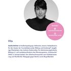Vita von Sandra Richter, Kindheitspädagogin, Referentin, Autorin. Kontakt: www.sandrarichter.net, Instagram @sandrarichter_berlin.