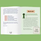 Texte: 
Woche 1-6 Themen, Einladung am Reiterhof, Mitmachaktion, Anleitungen zur Rätselseite. Illustration: Rosette.