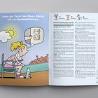 Tipps und Tricks von Paula Positiv für die Pausengestaltung. Illustration einer Frau, die erschöpft auf einem Stuhl sitzt.