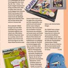 Texte: "Hindernissen ausweichen", "Game Box", "Bundesliga Trikot", "S. 68", "65".  
Illustrationen: Game Boy-Spiel, Trikot, Fußball-Uhr.