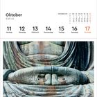 Oktober KW 41. 11 Montag, 17 Sonntag. Foto einer Buddha-Statue in Kōtoku-in, Kamakura, Japan.