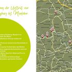 "Entlang der Unstrut von Freyburg bis Memleben." Liste von Sehenswürdigkeiten und eine Karte mit markierten Orten.