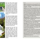 INFO: Lage, Anfahrt, Öffnungszeiten, Eintritt, Aktivitäten, Unterkunft. Auf dem Foto ein Wasserfall in einem bewaldeten Gebiet.