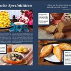 Baltische Spezialitäten. Rukfamilien. Verivorst: Nationalgericht Estlands. Kibinai: Gefüllte Hefeteigtaschen aus Litauen.