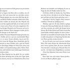 Zweiseitiger Buchtext, beginnend mit "Einzige von uns bereits bei Hofe gewesen war, als sich der Skandal ereignete." Seitenzahlen: 22, 23.