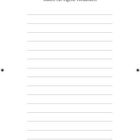 "Raum für eigene Gedanken" steht über leeren Linien auf einer weißen Seite.