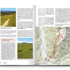 Links im Bild: Beschreibung eines Wanderwegs zum Fellhorn mit Fotos. Rechts: Detaillierte Karte des Wanderwegs mit Markierungen.