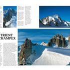 "Vallée du Trient und Champex" steht groß in der Mitte. Darunter sind schneebedeckte, felsige Berglandschaften zu sehen.