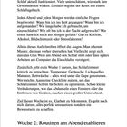 Text über Schlafbeobachtung und Optimierung. Fokus: Schlafgewohnheiten und Schlafzimmerumgebung. Ziel: Bewusstsein.