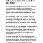 Kapitel 12: Deine persönliche Anti-Sorgen-Routine. Entwirf realistische, stressmindernde Praktiken für inneren Frieden.