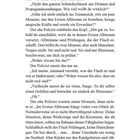 Textauszug beschreibt eine Diskussion über Albträume, Prüfungen und Illusionen. Gespräch zwischen Sunny und einem Polizisten.