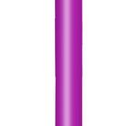 Ein lila Stift mit einer orangefarbenen Blume statt eines Radiergummis.