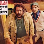 "TERENCE HILL BUD SPENCER Das Krokodil und sein Nilpferd" zeigt zwei Männer in Abenteuerkleidung.