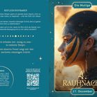 REFLEXIONSFRAGEN: Fragen zur inneren Stärke und Mut. Bild zeigt Frau mit Federschmuck und Gesichtsbemalung, Titel: 4. Rauhnacht.