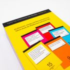 Gelber Hintergrund mit bunten Kärtchen. Text oben: "Tag für Tag. Weltliteratur zum Abreißen. Reclam 2027".