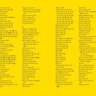 Index. Seitenzahlen in fett beziehen sich auf Bildunterschriften. Buchstaben A bis C mit Namen und Zahlen in Spalten auf gelbem Hintergrund. Links unten 294, rechts unten 295.