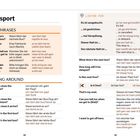 Texte enthalten Phrasen und Fragen zu Transport und Reisen auf Deutsch und Englisch, wie z.B. "Wann fährt der nächste Bus?"