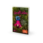 Steffi Neu: "Landlieben". Frau in Jeans, pinkem Pullover im Gras. Text: "Warum ich nirgendwo anders leben möchte."