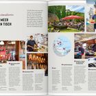 Unsere Favoriten: VOM MEER AUF DEN TISCH. Sechs Bilder, die Fischgerichte und Restaurants zeigen.