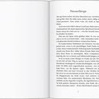 Seite mit dem Titel "Neuanfänge". Text über Katzen, Japan, Osaka und persönliche Erfahrungen. Seitenzahl unten: 7.