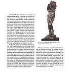 Text über Ausstellungsgeschichte und kunsthistorische Analysen. Rechts eine Statue von Auguste Rodin, "Eva", 1891.