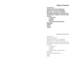 Zwei Inhaltsverzeichnisse in Englisch und Deutsch, mit Kapitelnummern und Seitenzahlen. Kapitel umfassen Begrüßung und Katalog.