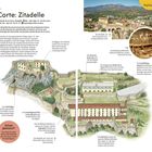 Shopping: La Cave Sartenaise bietet Käsespezialitäten. Levie: Archäologisches Museum mit bedeutenden Stätten. Ruinenfoto.