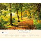 November, wechselnde Pfade, Schatten und Licht: Alles ist Gnade, fürchte dich nicht. Aus dem Baltikum. Pfad im Herbstwald.