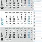 Kalender für September bis November 2027 mit Feiertagen: 3.10. Tag der Deutschen Einheit, 31.10. Reformationstag.