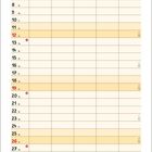 September-Kalender mit Ritter-Schafen vor einer Burg, "Tag des offenen Tores" ist das Thema.