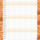 Kalender mit Minions, Monat September. Wochentage und Daten aufgelistet, bunte Illustration unten.