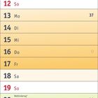 Kalender für September 2027, bunt gestaltet, mit Feiertagen wie Weltkindertag und Herbstanfang.