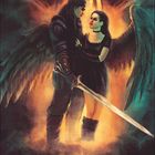 September, Kalenderillustration. Zwei Figuren vor leuchtendem Schädel. Text: 20.9. Weltkindertag, 23.9. Herbstanfang.