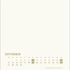 Kalender: September, Tage markiert: 5, 12, 19, 26. Notizen: 20.9. Weltkindertag, 23.9. Herbstanfang.