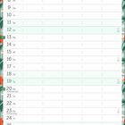 Kalenderblatt für September mit Platz für Namen und Notizen, sowie floralen Mustern an den Rändern.