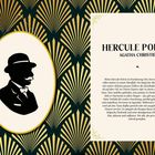 **HERCULE POIROT**  
**AGATHA CHRISTIE**

Text über Poirots Ordnung und Detektivarbeit. Links Silhouette mit Hut. Goldenes Muster.