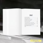 Inhaltsverzeichnis mit Titeln und Seitenzahlen. Rechts stehende Themen behandeln Jugend, Sicherheit, Sport und Frauenförderung. Links ist leer.