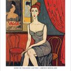 "WASSILY KANDINSKY x HENRI MATISSE". Eine lebhafte abstrakte Illustration mit bunten geometrischen Formen und organischen Linien.