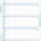 Kalenderblatt für September 2027, dekoriert mit Heißluftballons und dem Spruch "Mit dem Kopf in den Wolken hat man die schönste Aussicht."