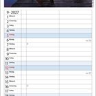 Text: "Entspannung. Nichts bringt uns auf unserem Weg besser voran als eine Pause." Bild eines Sees bei Sonnenuntergang.