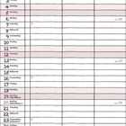 "Oberer Text: September. Kalender für September 2027. Bunte Blätter und Eicheln oben, Wochentage und Daten links."