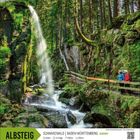 "Albsteig", "Schwarzwald", "Baden-Württemberg". Eindrucksvoller Wasserfall in einem üppig bewaldeten, moosbewachsenen Tal.