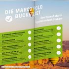 DIE MARCO POLO BUCKETLIST: Erlebnisse in Ägypten wie Basarbesuche, Tempelgucken, Reiten und Tauchen in einer Liste beschrieben.