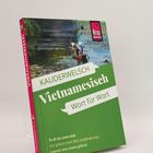 „KAUDERWELSCH Vietnamesisch Wort für Wort“ steht auf einem grünen Buchcover. Oben ist ein Bild von Menschen in einem Boot.