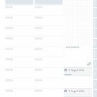 Oben steht "NOTIZEN". Weiße punktierte Seite mit blauem Rand und der Zahl 154 unten links.