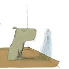 Text: "Wenn du blockiert bist, stoppe... und aktualisiere das System." Illustration: Hund starrt auf eine Wand.