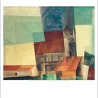 Eine abstrakte Illustration zeigt geometrische Formen in Rot-, Blau- und Grüntönen. Unten ist der Monat September dargestellt.