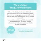 Warum Schlaf dein GEHIRN aufräumt. Tiefschlaf aktiviert glymphatisches System, reinigt Stoffwechselreste. Impuls: Müdigkeit?