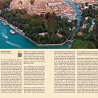 **Biennale-Gelände**  
**Riva dei Partigiani, CAS**  

Das Ausstellungsgelände der Biennale, die sogenannten Giardini, sind außergewöhnliche Parkanlagen. Die verschiedenen Pavillons spiegeln die Entwicklung der Architektur über 100 Jahre wider und bieten Erholungspausen im Grünen. Die Grundausstellung begann im 19. Jahrhundert. Wichtige Pavillons stehen hier, darunter von Ländern wie Belgien, Ungarn und Russland.